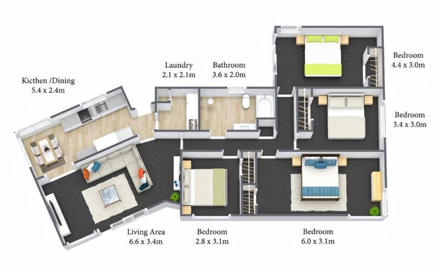 M&k With Air Condition, 4 Bedrooms, By Chartwell Shopping Centre Villa Hamilton